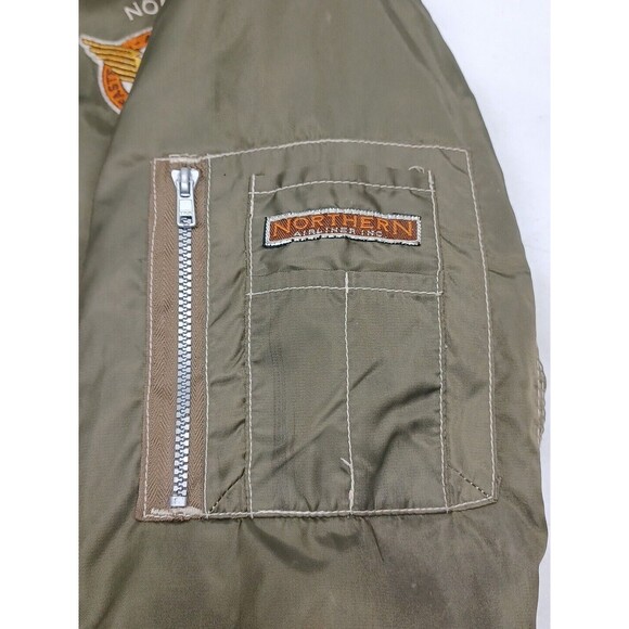 Northern Airline Worlds Fastest Flight Bomber Jacket Patches Pilot Airplane 7/8 - Picture 5 of 12